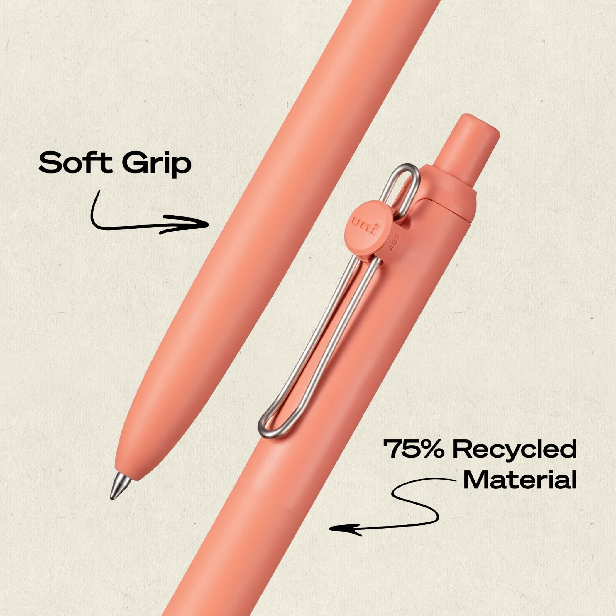 uni-ball Zento Gel Ink Rollerball Pens, 2 Black Medium Point